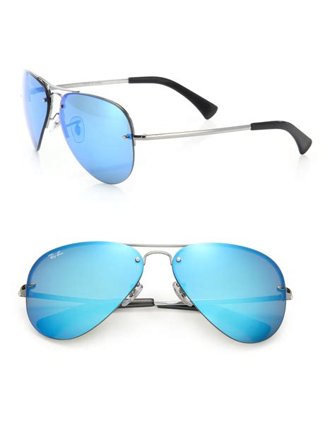 aviator sunglasses for men mirrored|ray ban aviator mirrored sunglasses.